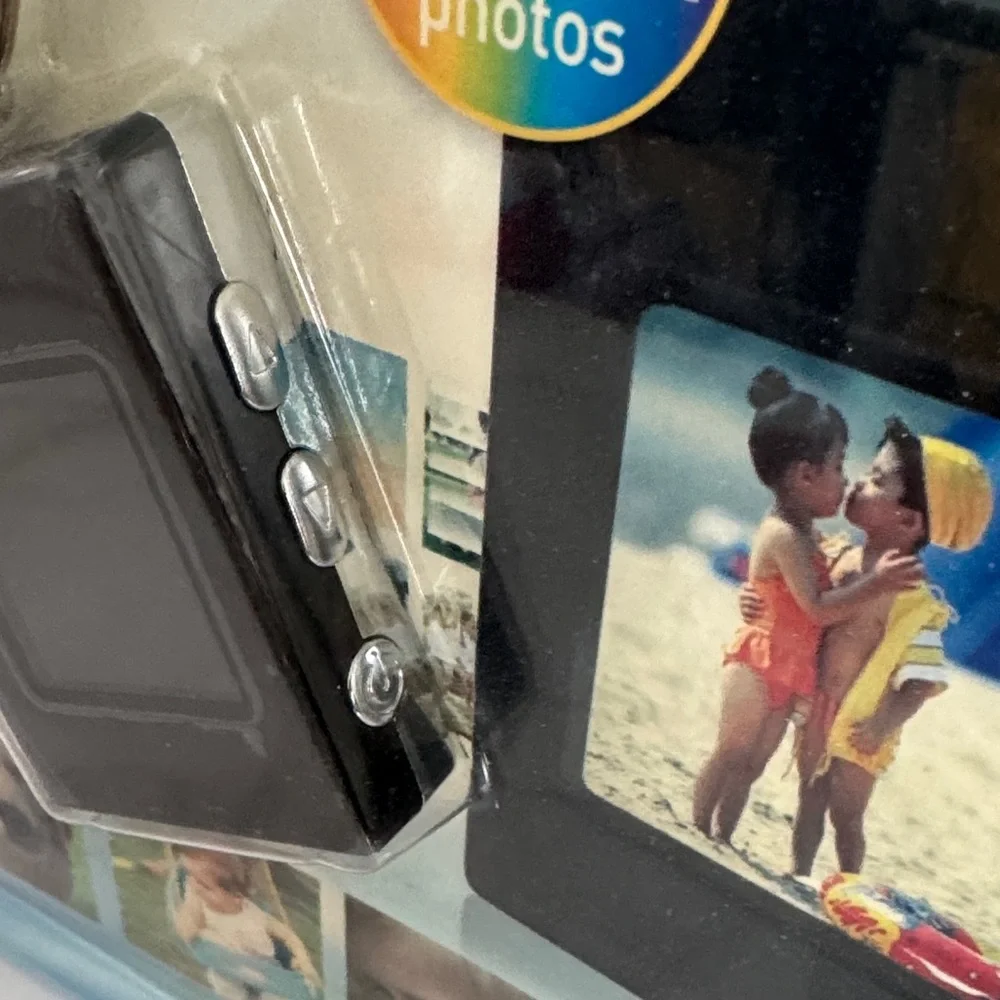 Black Digital Photo Keychain. New.